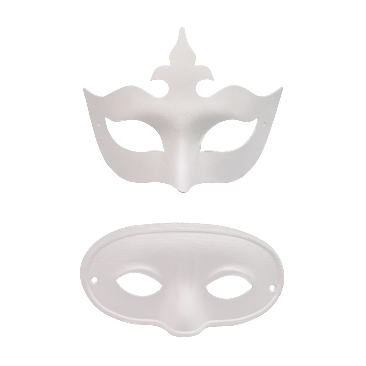 DIY White Paper Masquerade Mask (2 styles available)