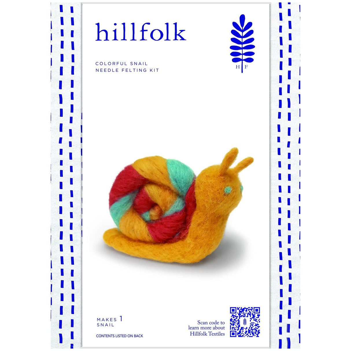 Dimensions Needle Felting Kit 1.5"X4.25"X3.25" -Colorful Snail