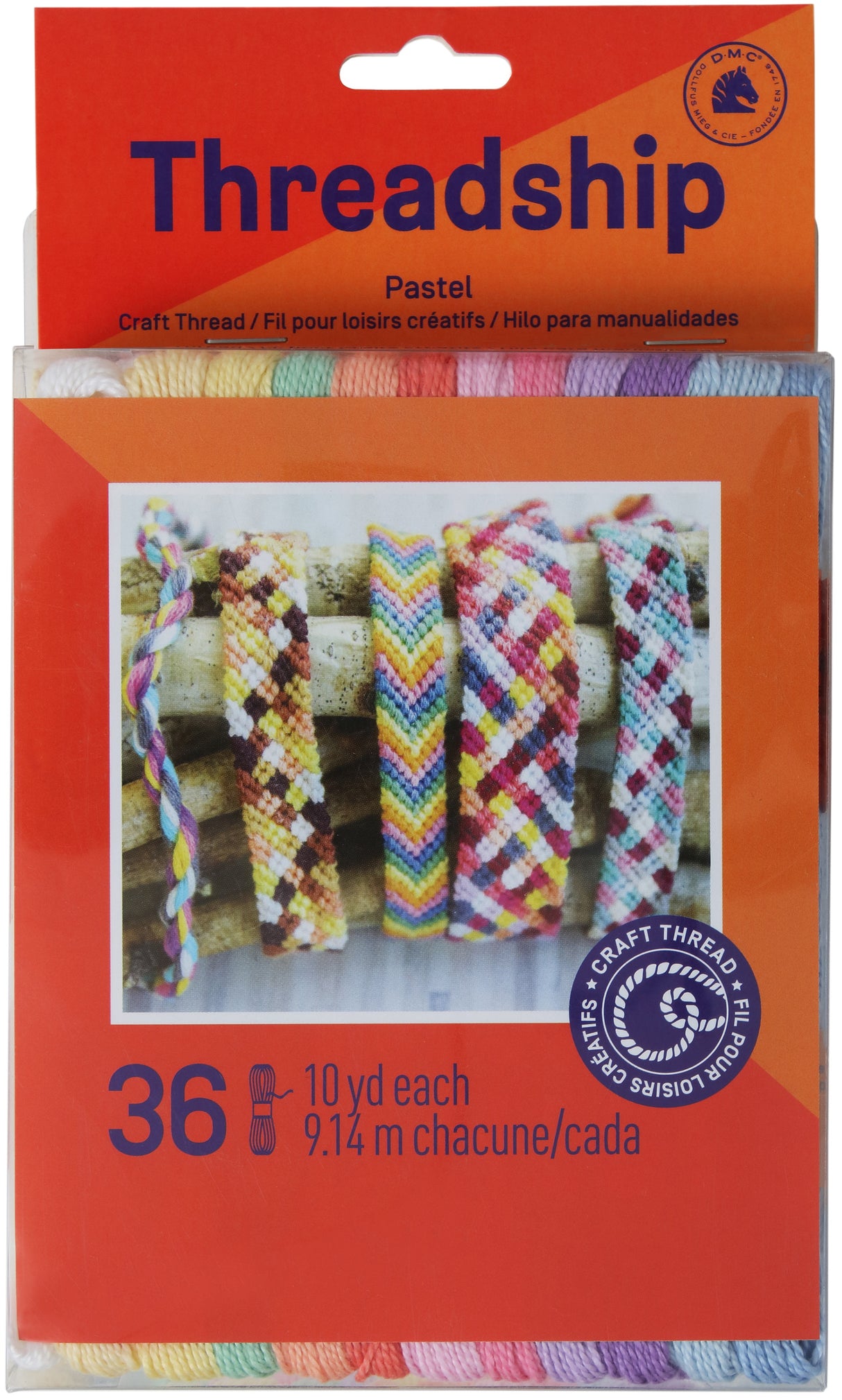 ***DMC Threadship Craft Packs 8.7yd 36/Pkg-Pastels