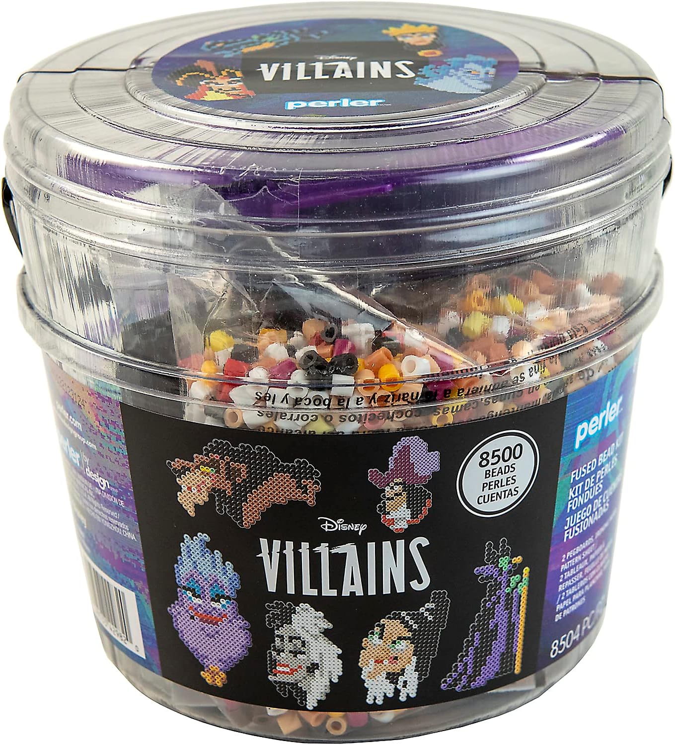 ***Perler Fused Bead Bucket Kit-Disney Villians