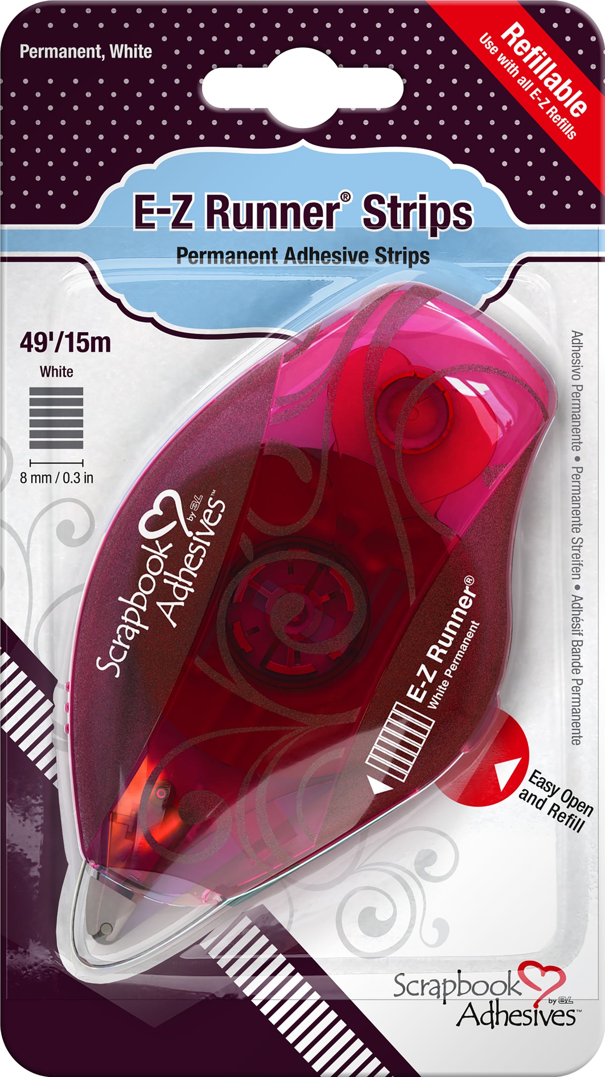 Scrapbook Adhesives E-Z Runner Dispenser-Permanent, 49'