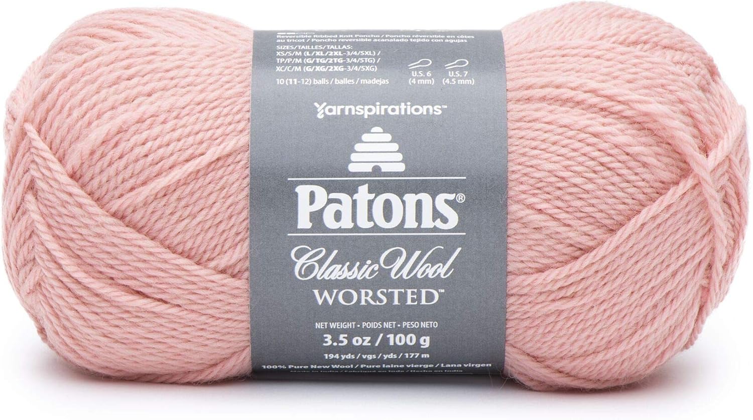 Patons Classic Wool Yarn-Pink Quartz