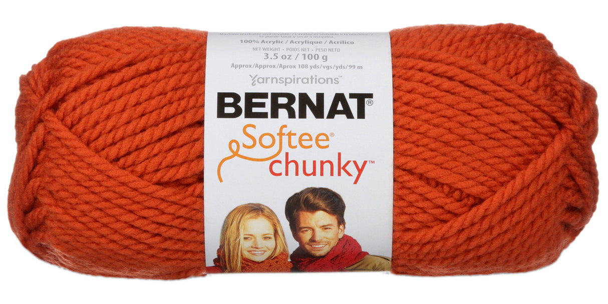 Bernat Softee Chunky Yarn-Pumpkin