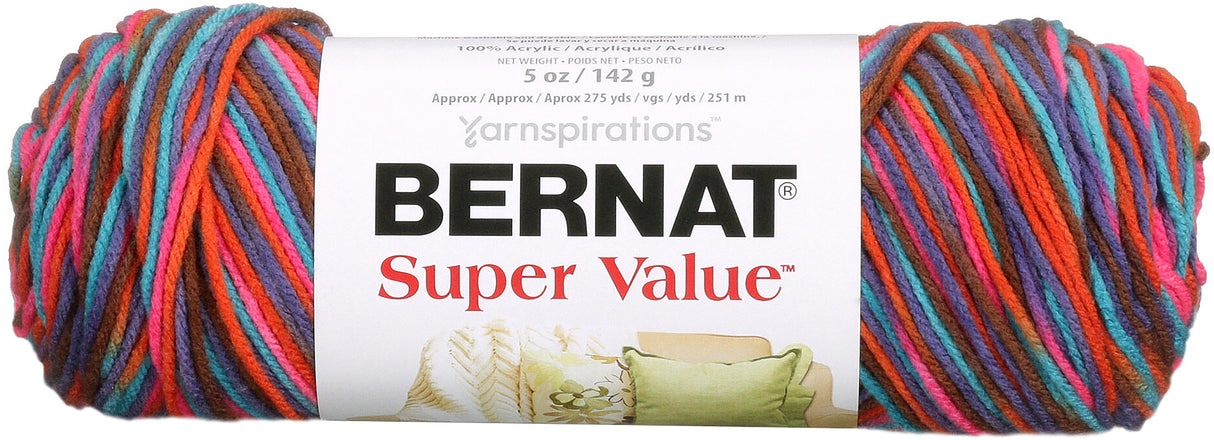 Bernat Super Value Ombre Yarn-Sedona Sunset