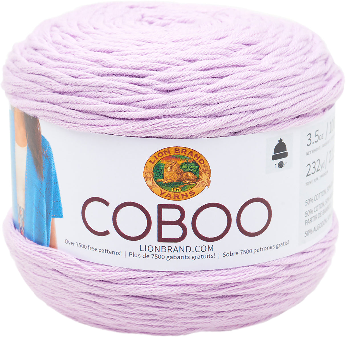 Lion Brand Coboo Yarn-Lilac
