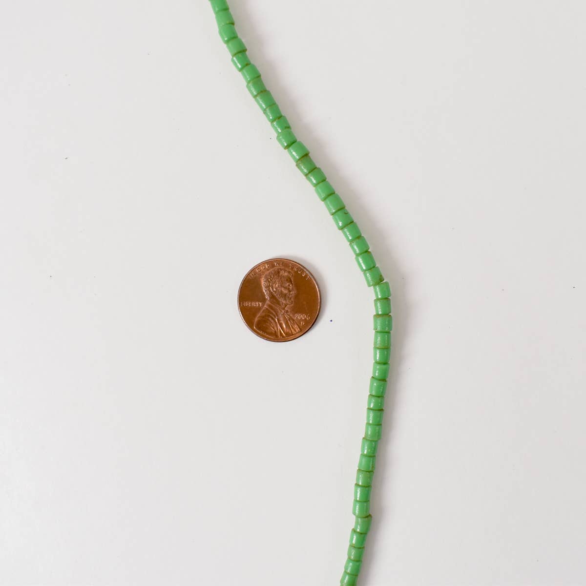 Green Tile Beads