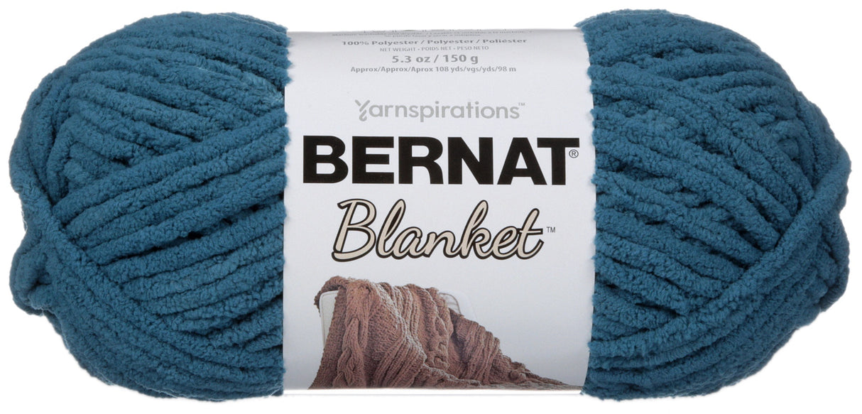 Bernat Blanket Yarn-Dark Teal