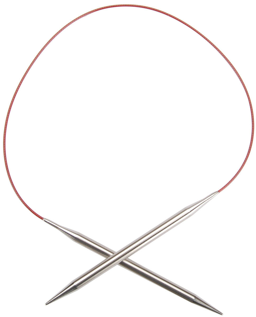 ChiaoGoo Red Lace Stainless Circular Knitting Needles 24"-Size 10.75/7mm
