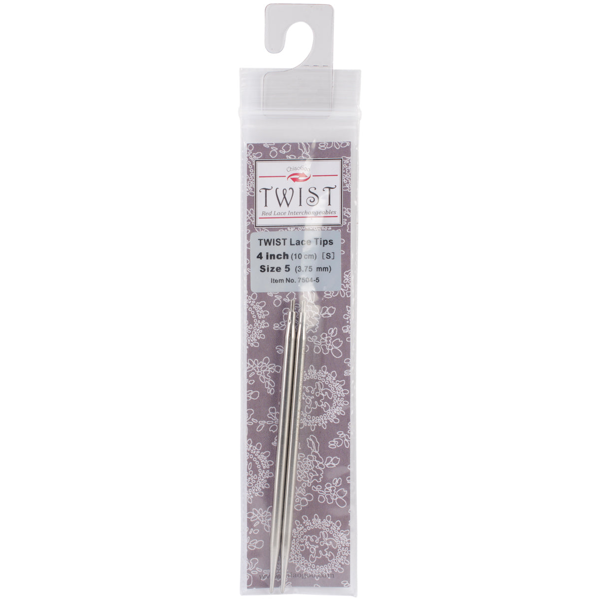 ChiaoGoo TWIST Red Lace Interchangeable Tips 4"-Size 5/3.75mm