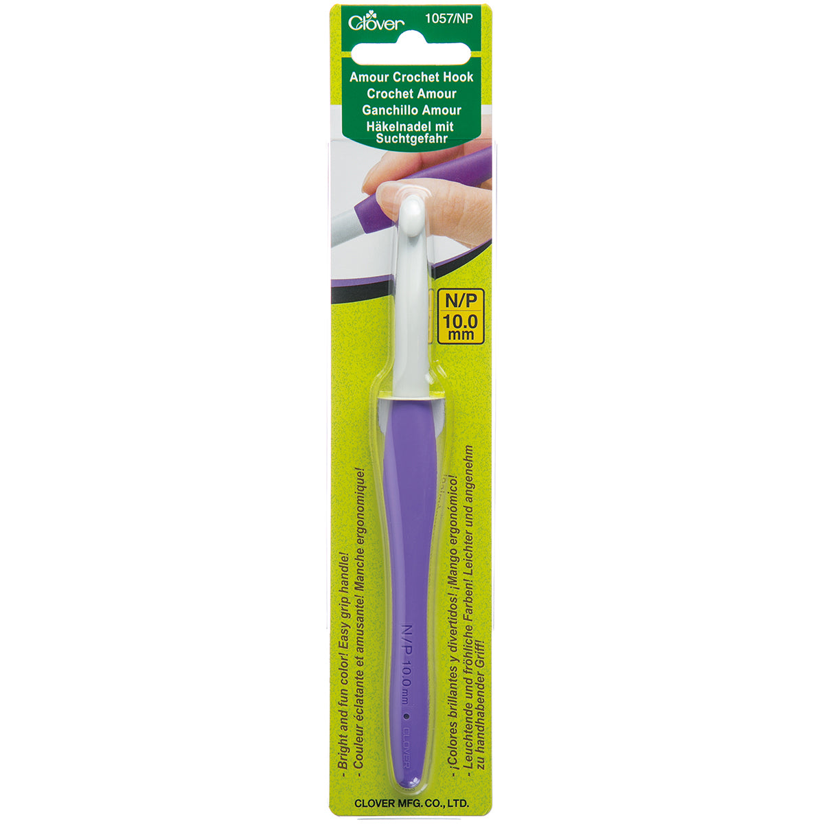 Clover Amour Crochet Hook-Size N/P/10mm