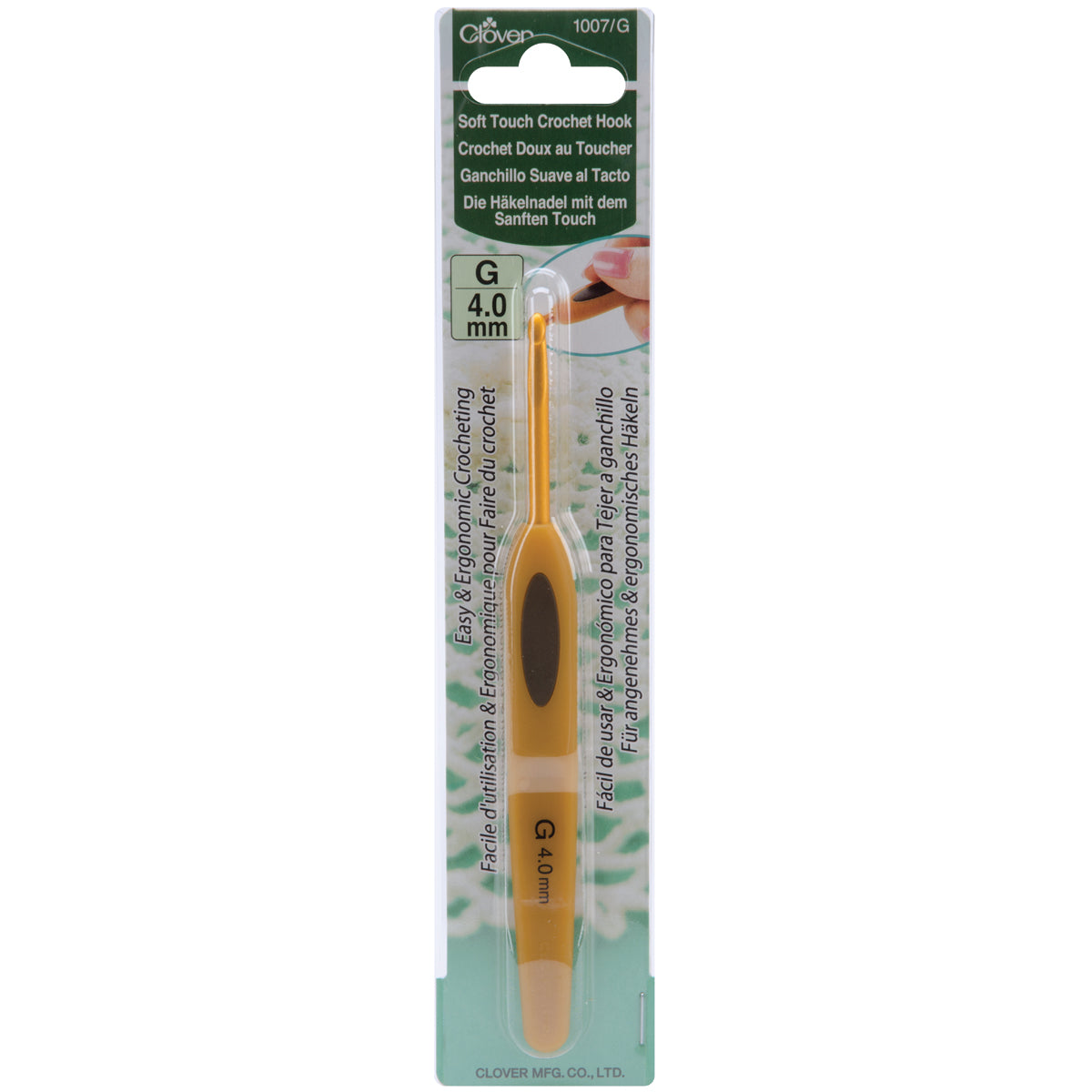 Clover Soft Touch Crochet Hook-Size G7/4mm
