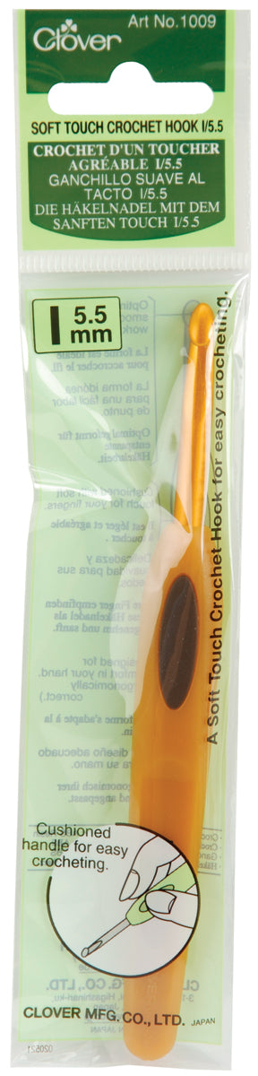 Clover Soft Touch Crochet Hook-Size I9/5.5mm