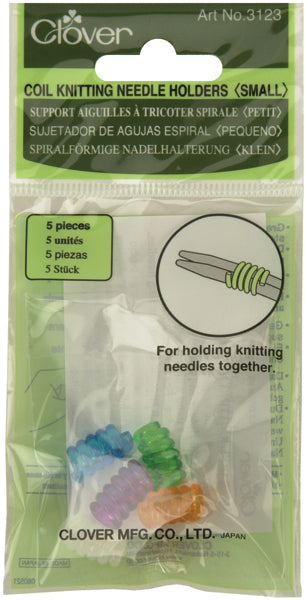 Clover Small Coil Knitting Needle Holders-5/Pkg