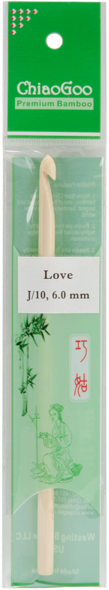 ChiaoGoo Bamboo Crochet Hook 6"-Size J10/6mm
