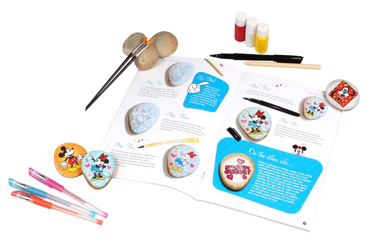 Disney Rock Painting by Marcy Kelman