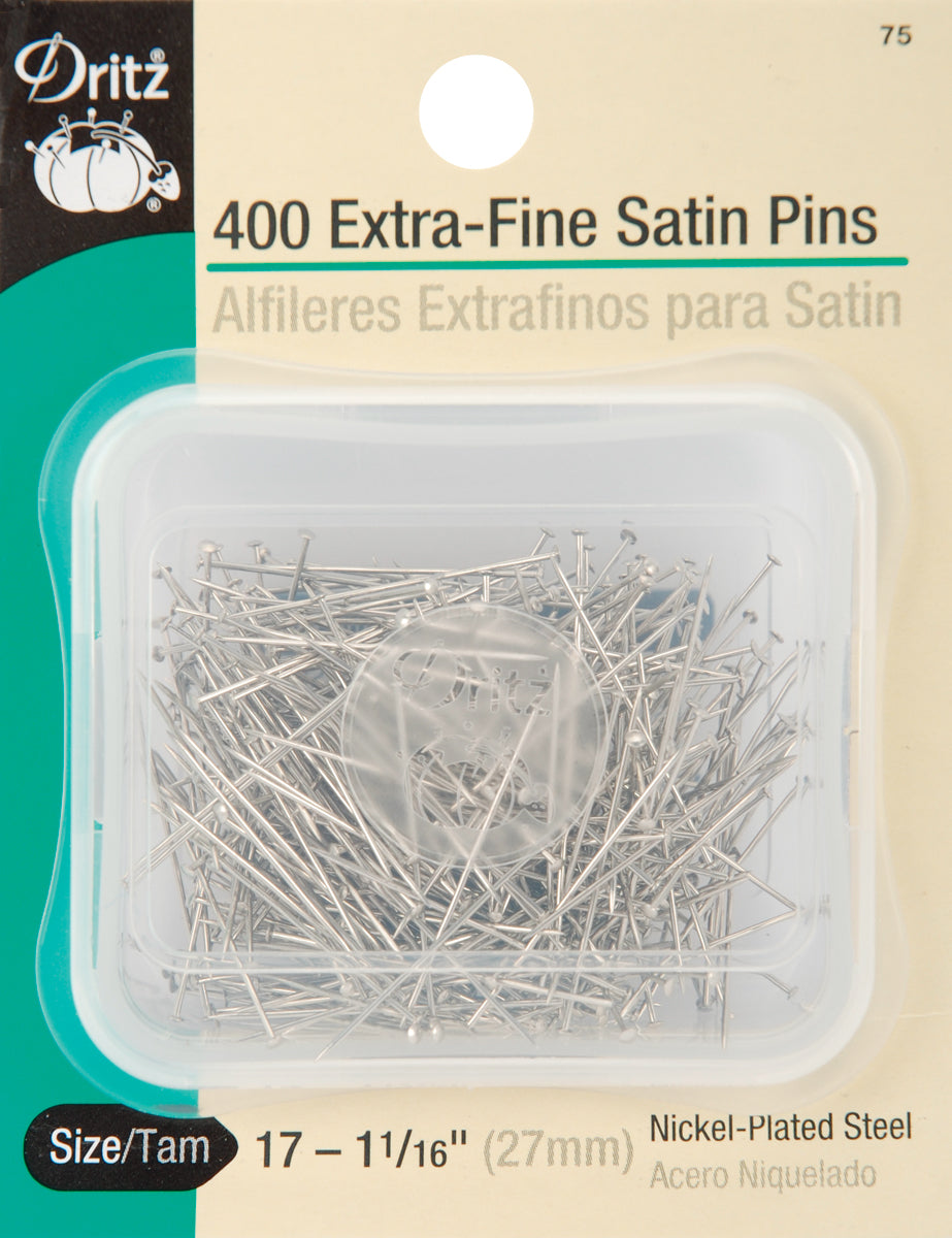 Dritz Extra Fine Satin Pins 400/Pkg-Size 17