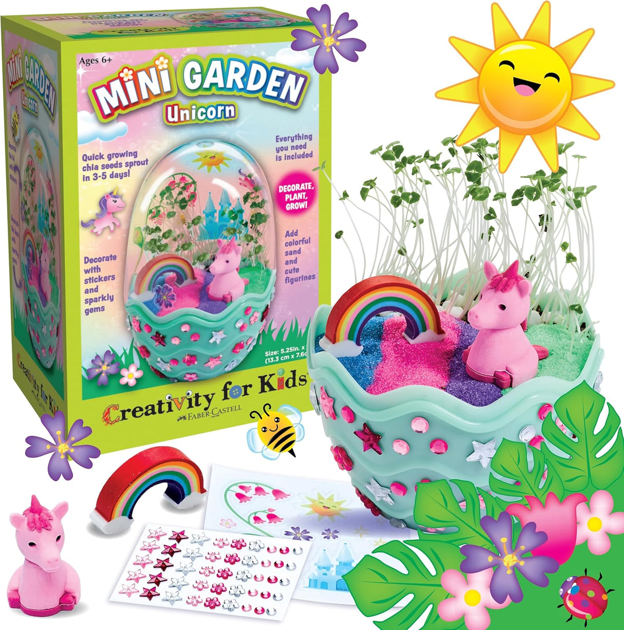 Creativity for Kids Mini Garden: Magical Unicorn Terrarium Kit