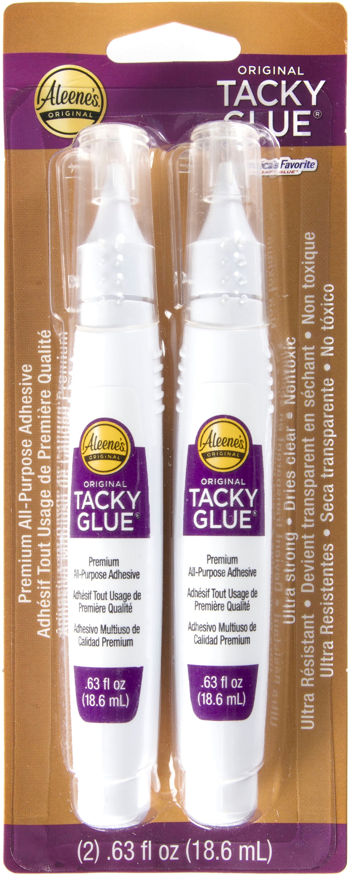 Aleene's Fast Drying Original Tacky Glue Pens 2/Pkg-.63oz
