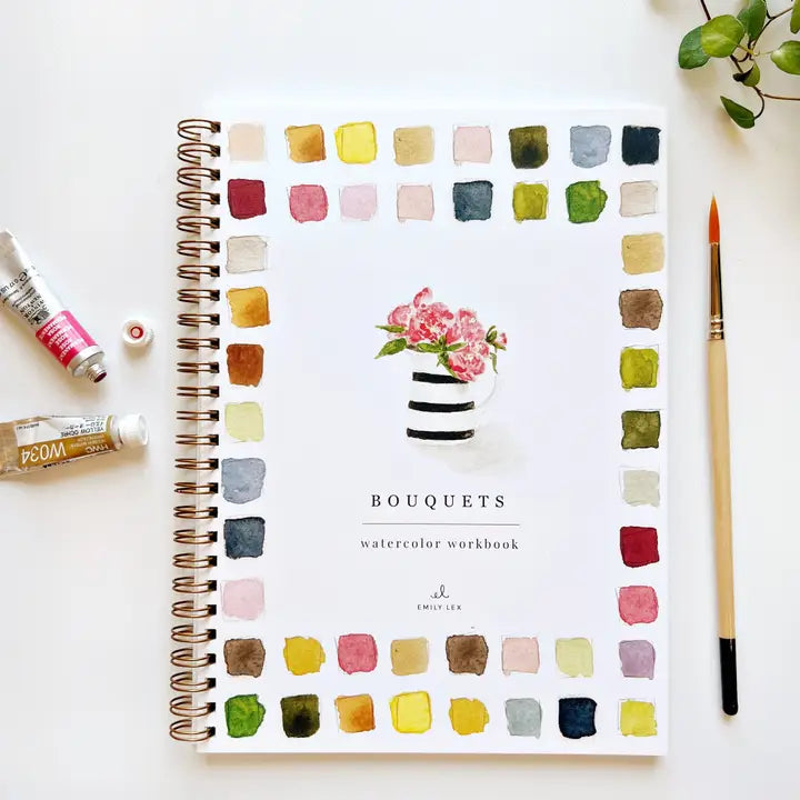 Bouquets Emily Lex Watercolor Workbook