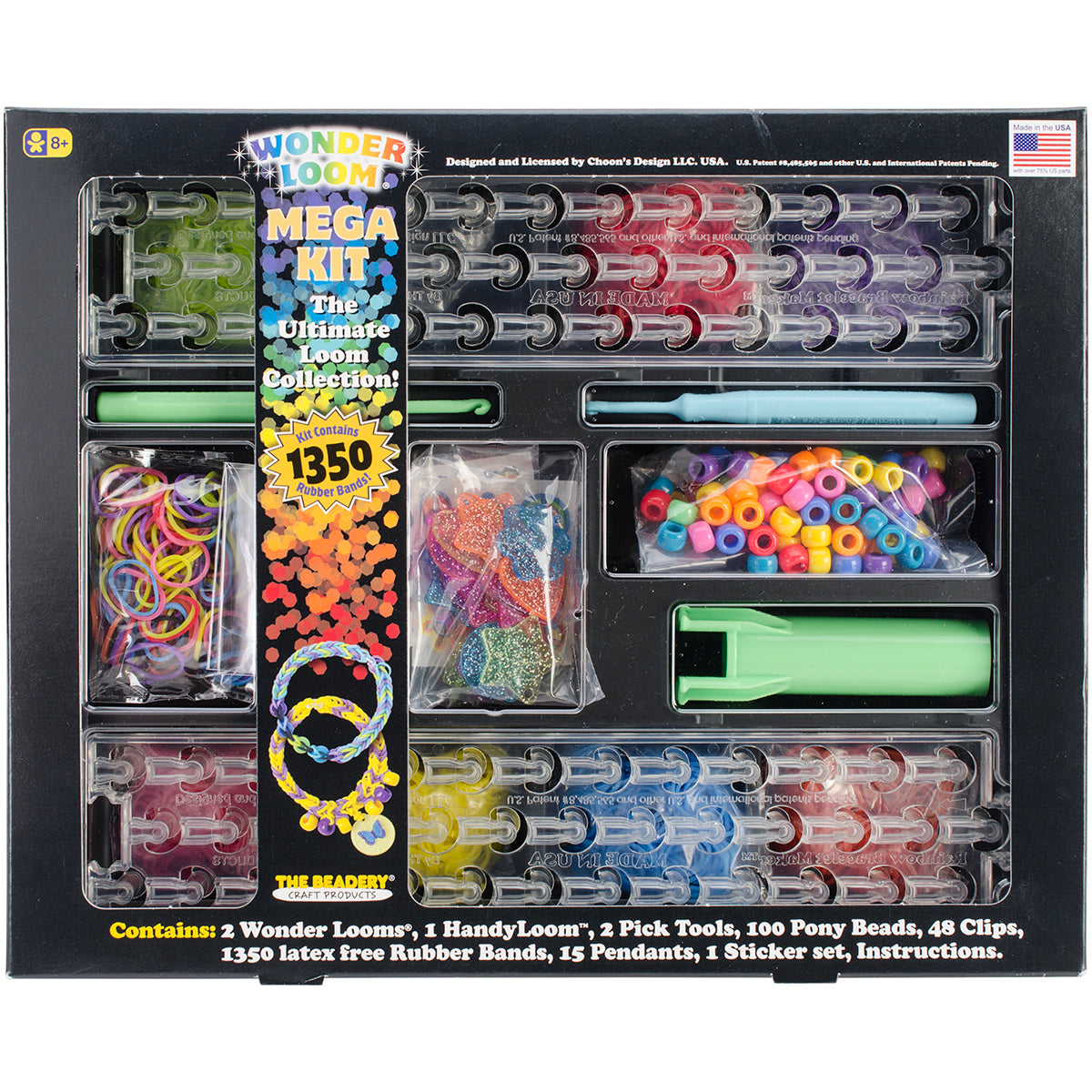 The Beadery Wonder Loom Mega Kit-1519 Pieces