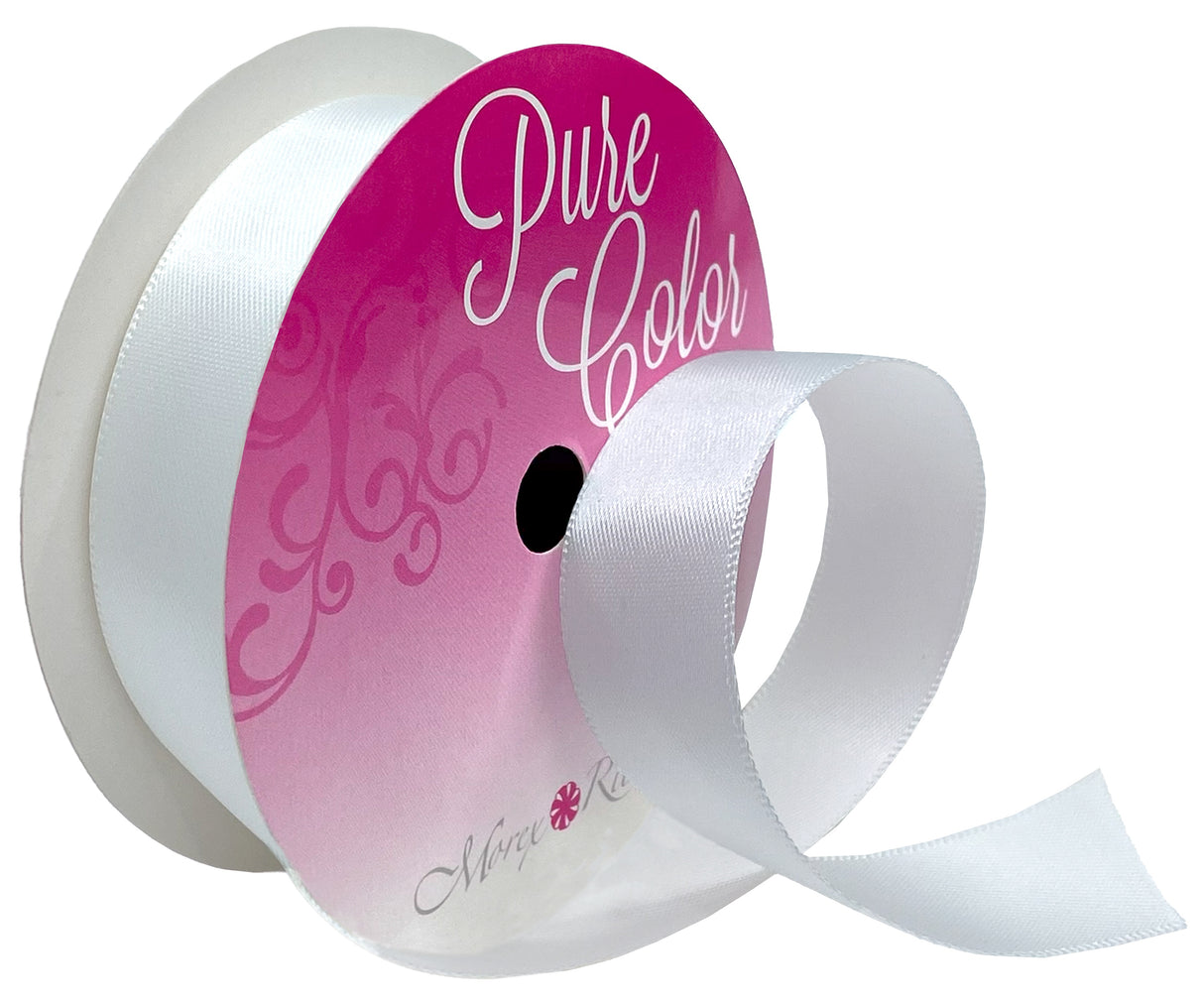 Morex Ribbon Double-Faced Satin 7/8"X6yd-White
