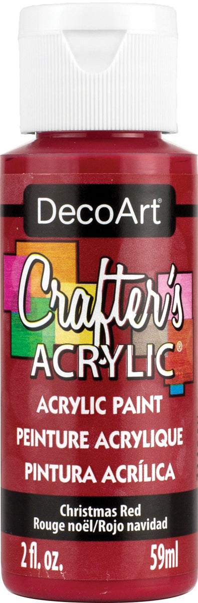 DecoArt Crafter's Acrylic All-Purpose Paint 2oz-Christmas Red