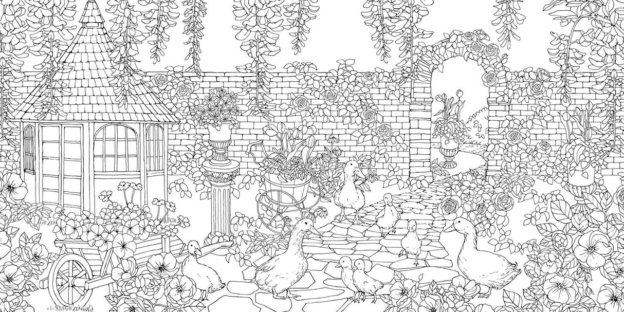Garden of Fairytale Animals - A Curious Collection to Color