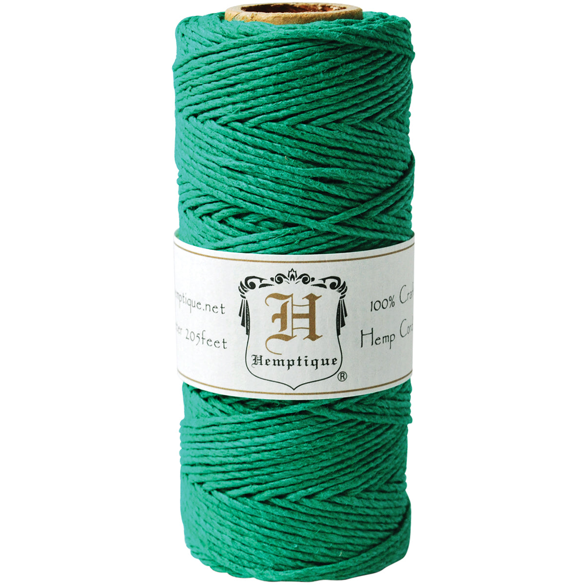 Hemptique Hemp Cord Spool 20lb 205'-Green