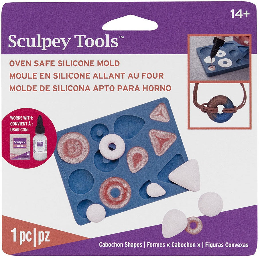 Sculpey Silicone Bakeable Mold-Cabochon