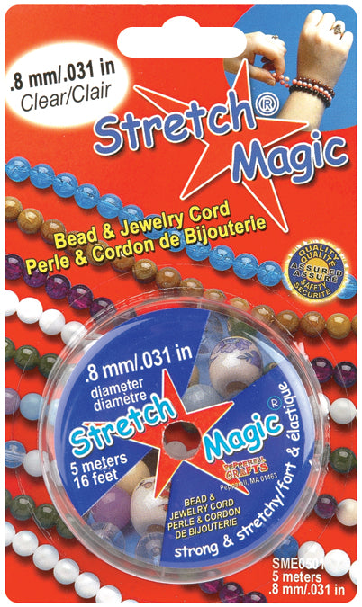 Stretch Magic Bead & Jewelry Cord .8mmX5m-Clear