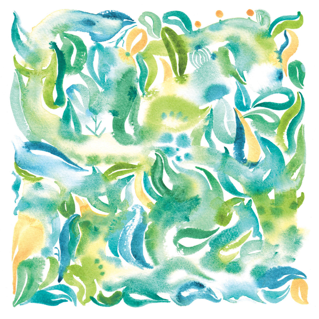 Reverse Coloring Watercolors for You to Doodle & Trace