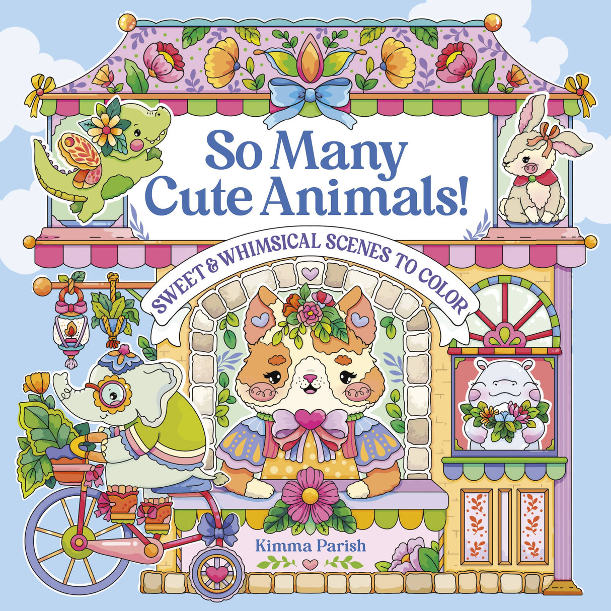 So Many Cute Animals! Sweet & Whimsical Scenes to Color