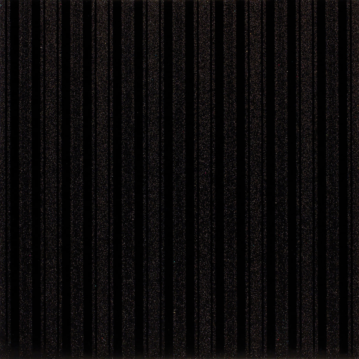American Crafts Patterned Glitter Cardstock 12"X12"-Stripe 1/Black