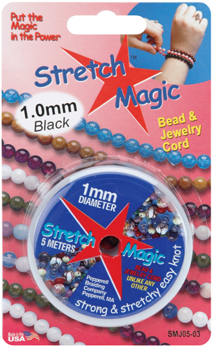 Stretch Magic Bead & Jewelry Cord 1mmX5m-Black