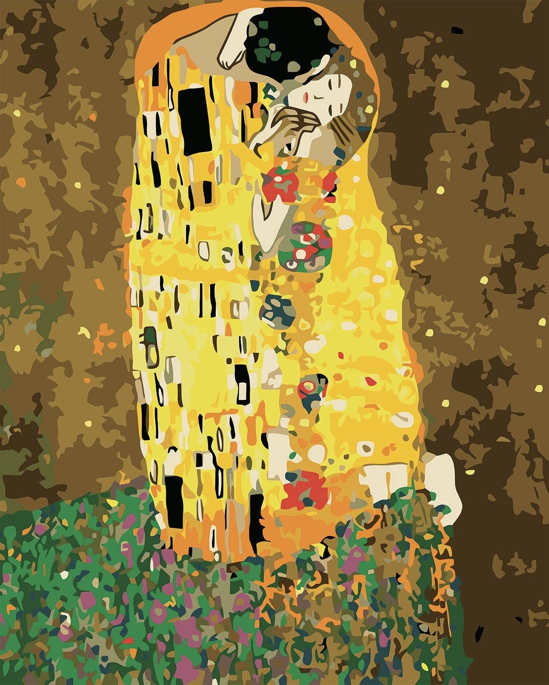 Figured'Art Paint By Number Rolled Kit -The Kiss Klimt
