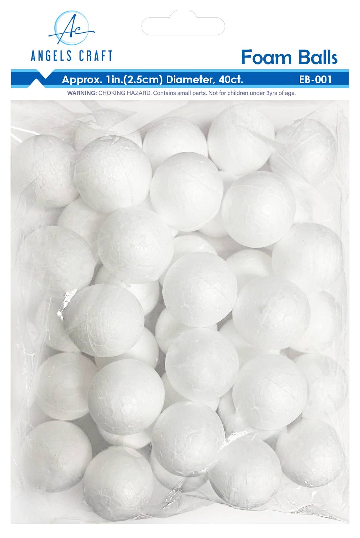 High-Density White Polystyrene Craft Foam Balls