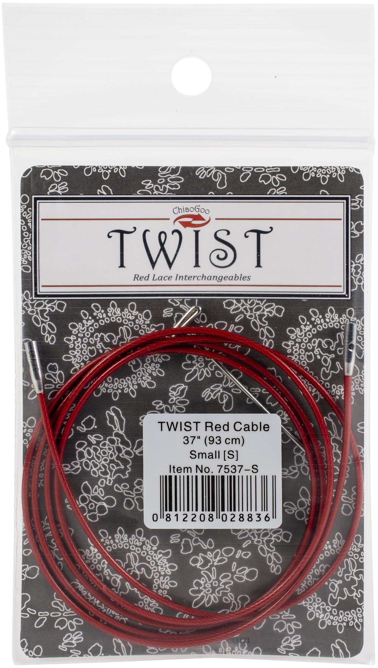 ChiaoGoo TWIST Red Lace Interchangeable Cables 37"-Small