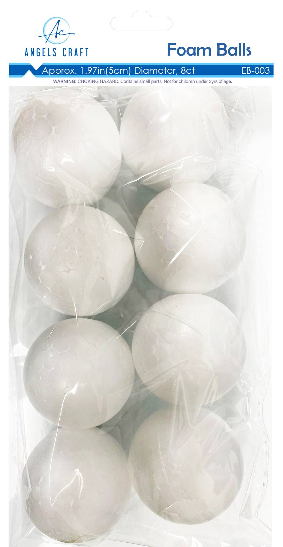 High-Density White Polystyrene Craft Foam Balls