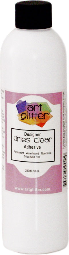 Art Institute Glitter Designer Dries Clear Adhesive-8oz