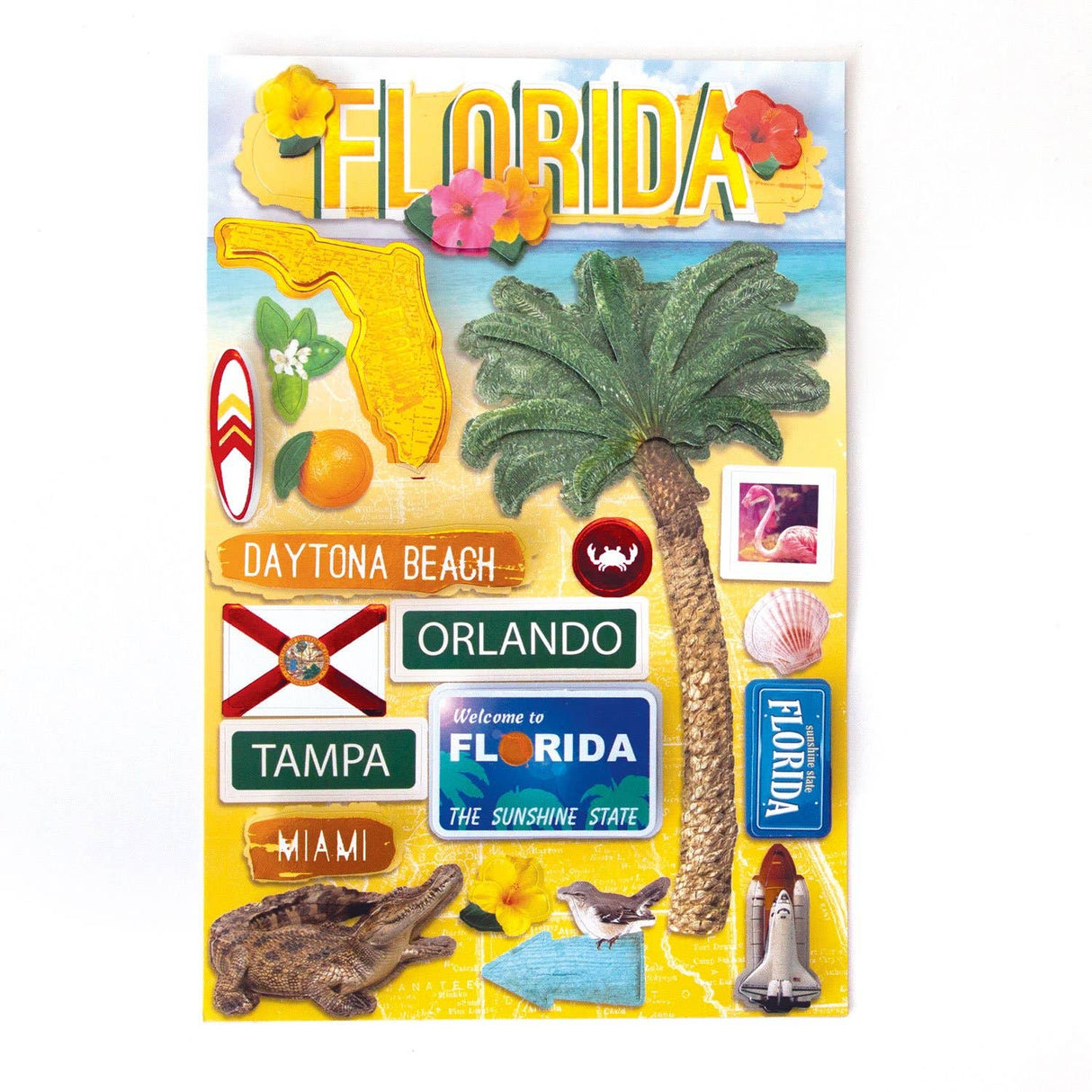 Travel-Florida Dimensional Sticker