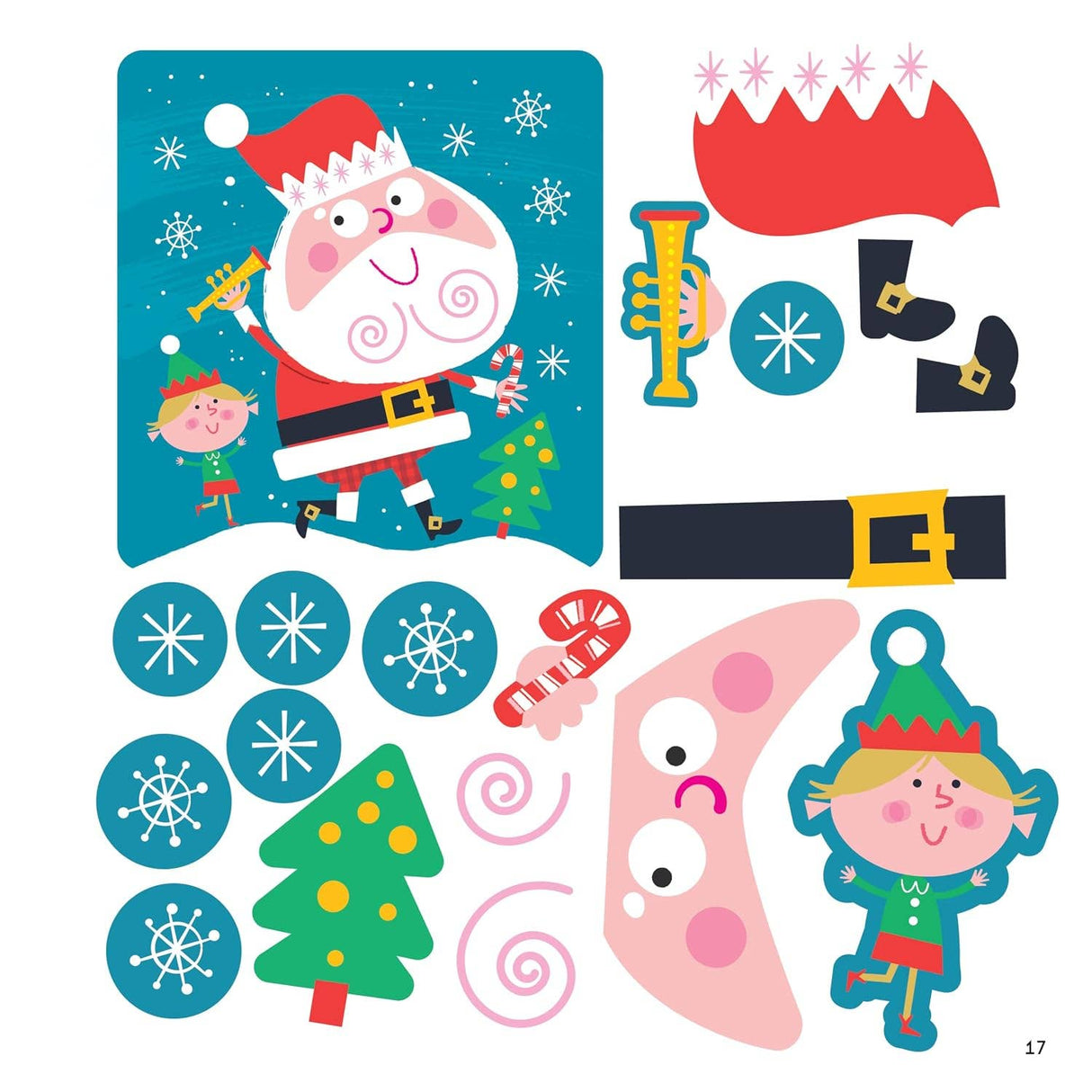 First Fun Sticker Painting Christmas - 12 Scenes to Create