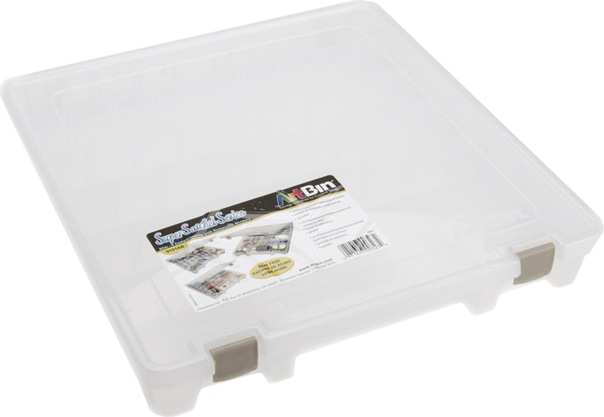 ArtBin Super Satchel Slim 8-28 Compartments -15.25"X14"X2" Translucent