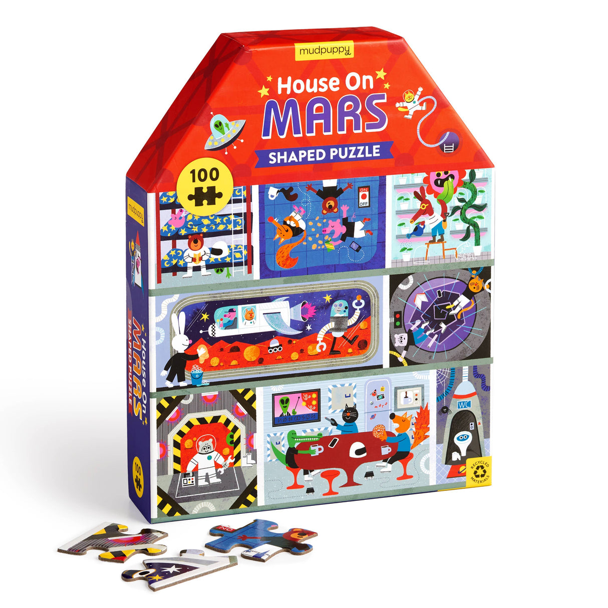 House on Mars 100 Piece House-Shaped Puzzle