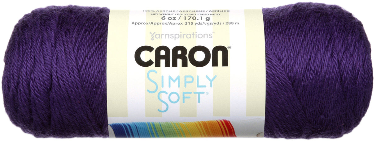 Caron Simply Soft Solids Yarn-Purple