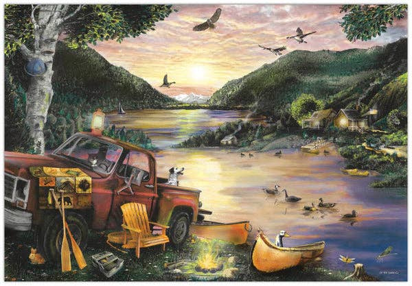 Lakefront Camping 1000 Piece Jigsaw Puzzle