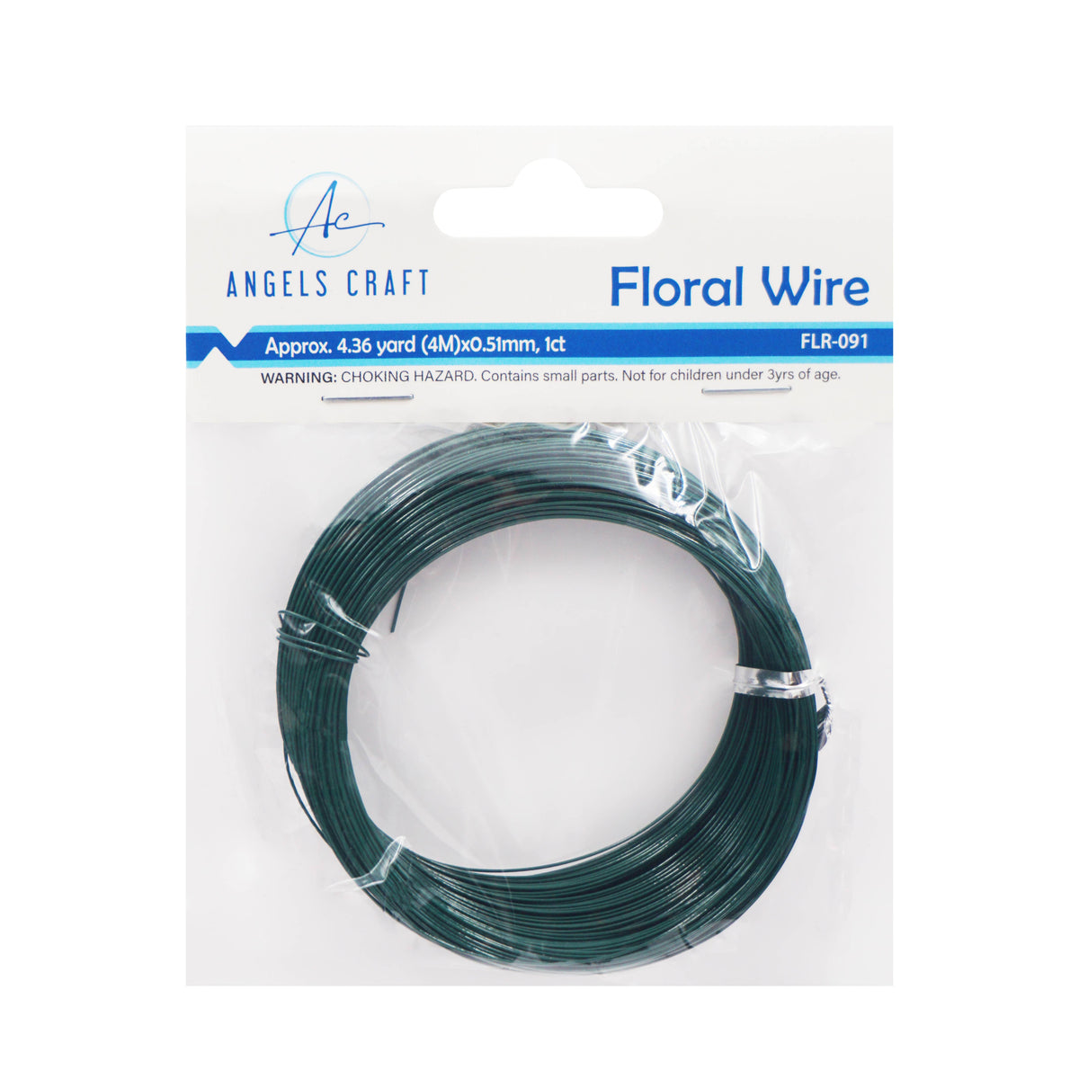 Floral Wire- Dark Green, 1-ct