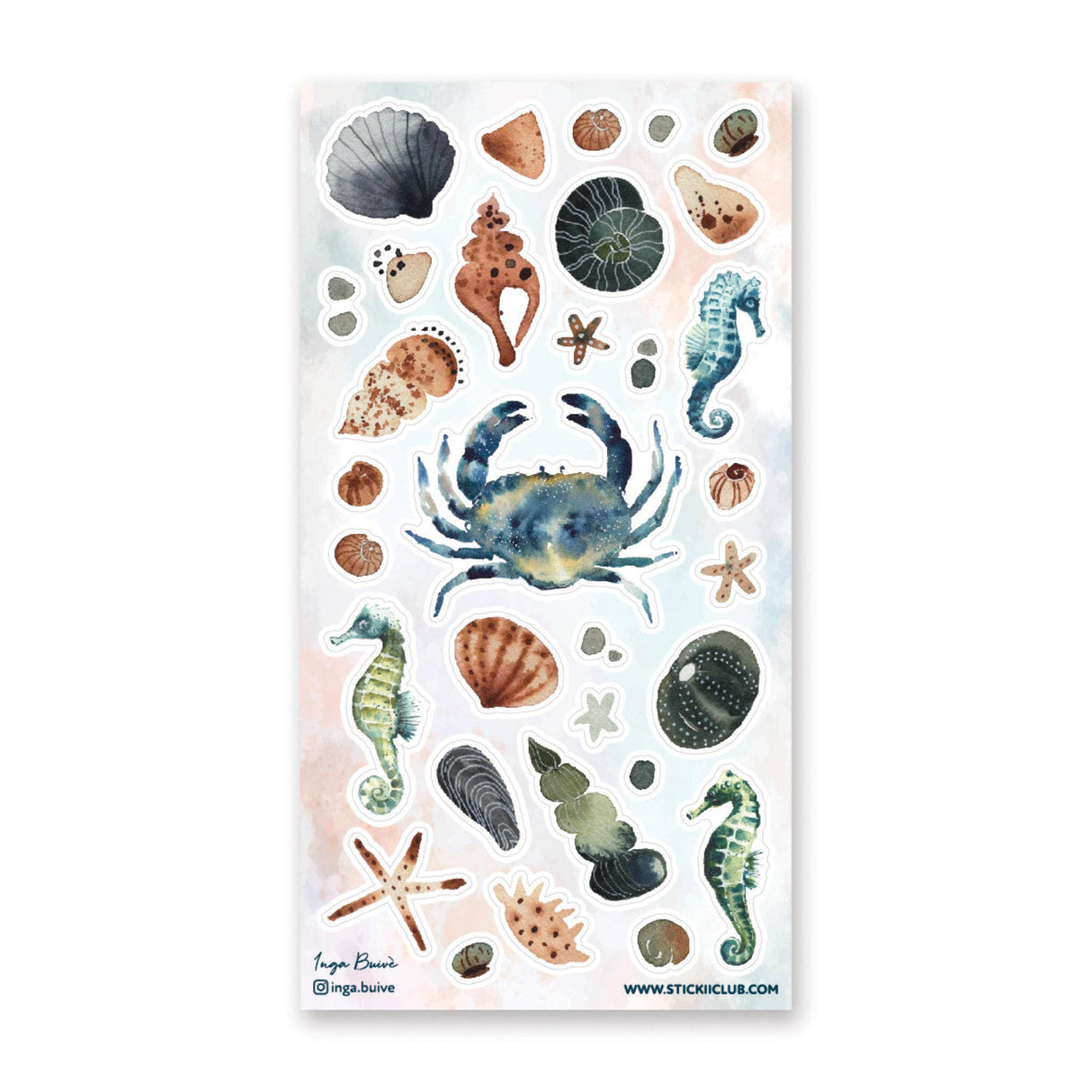 Coastal Collection Sticker Sheet