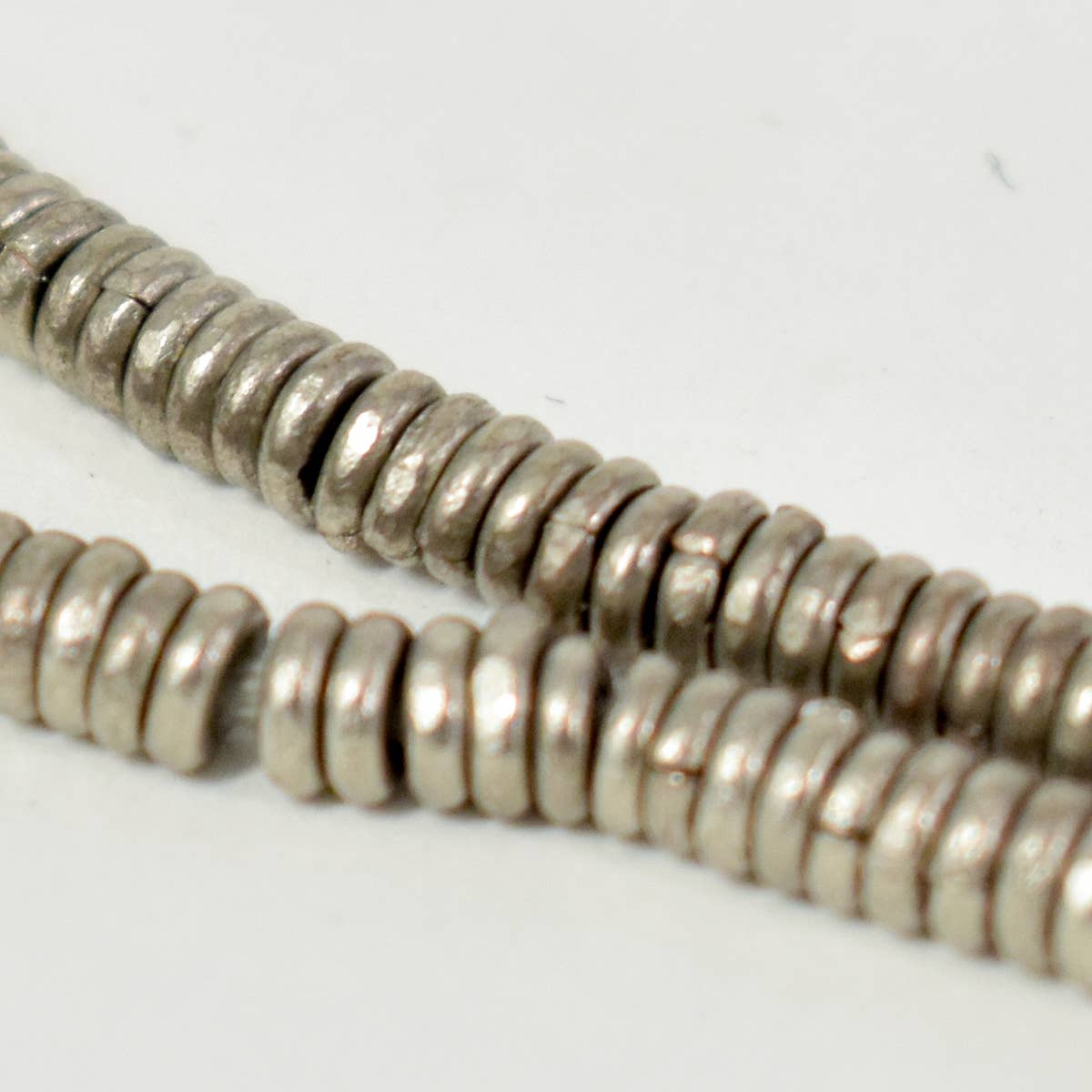Silver Heishi Beads