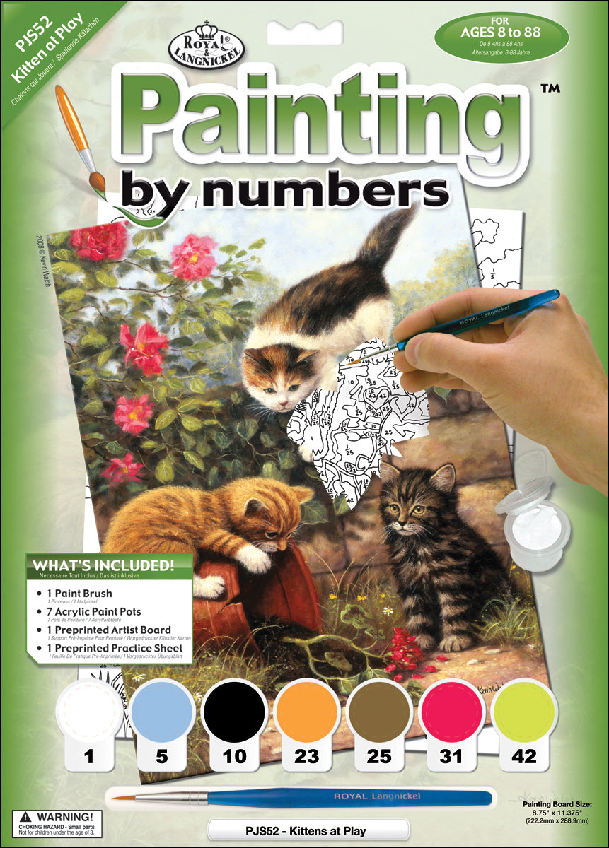 Royal & Langnickel(R) Small Paint By Number Kit 8.75"X11.75"-Kittens At Play