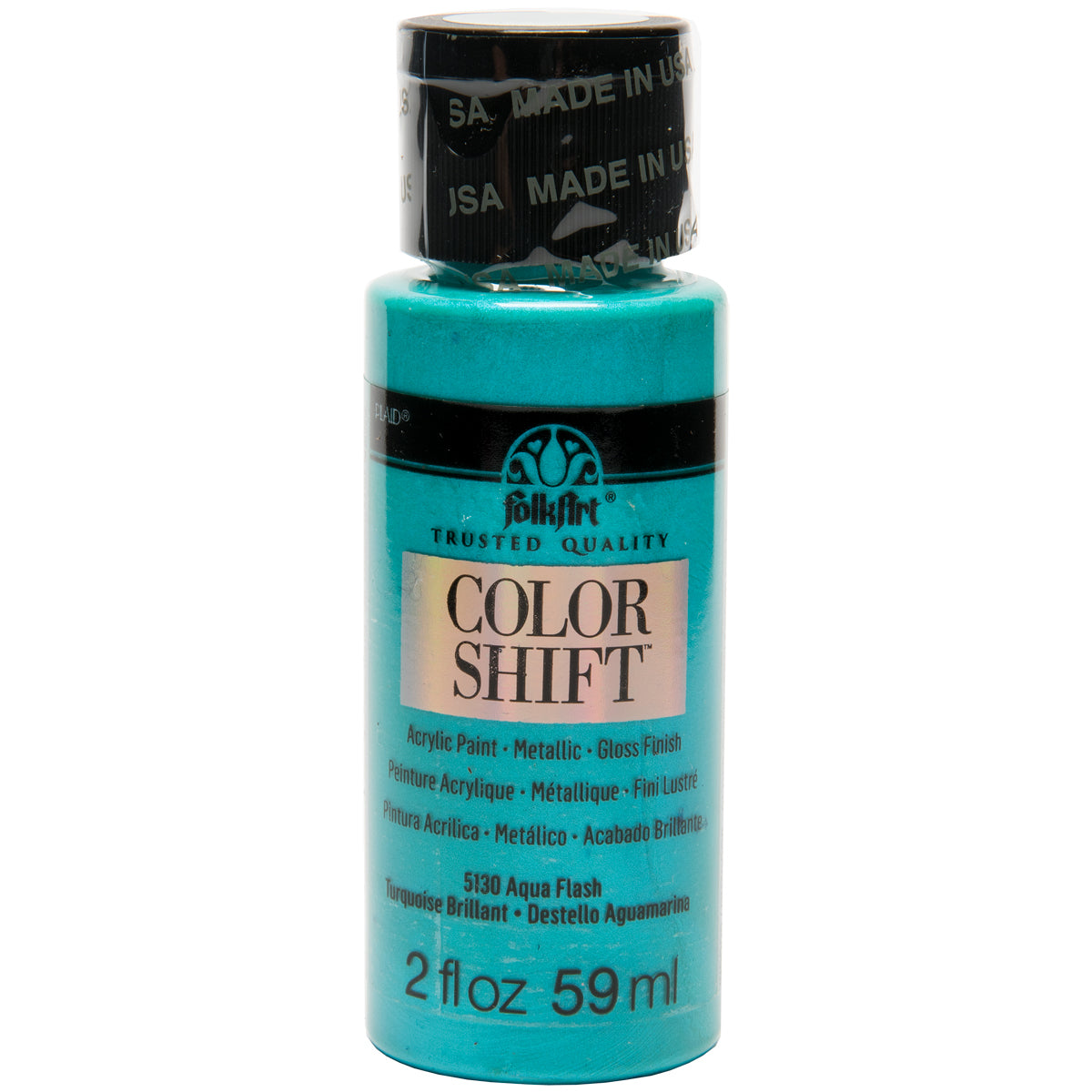 FolkArt Color Shift Paint 2oz-Aqua Flash